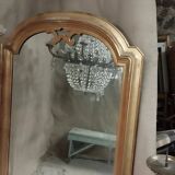 Gilded wood and pastiglia mirror, mid-19th century