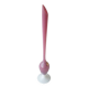 Single flower vase in pink opaline