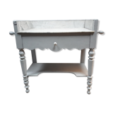 Old shelf shelf drawer gray marble tray 1900