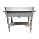 Old shelf shelf drawer gray marble tray 1900