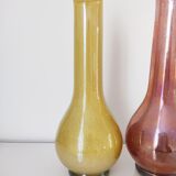 Set of two Murano glass vases