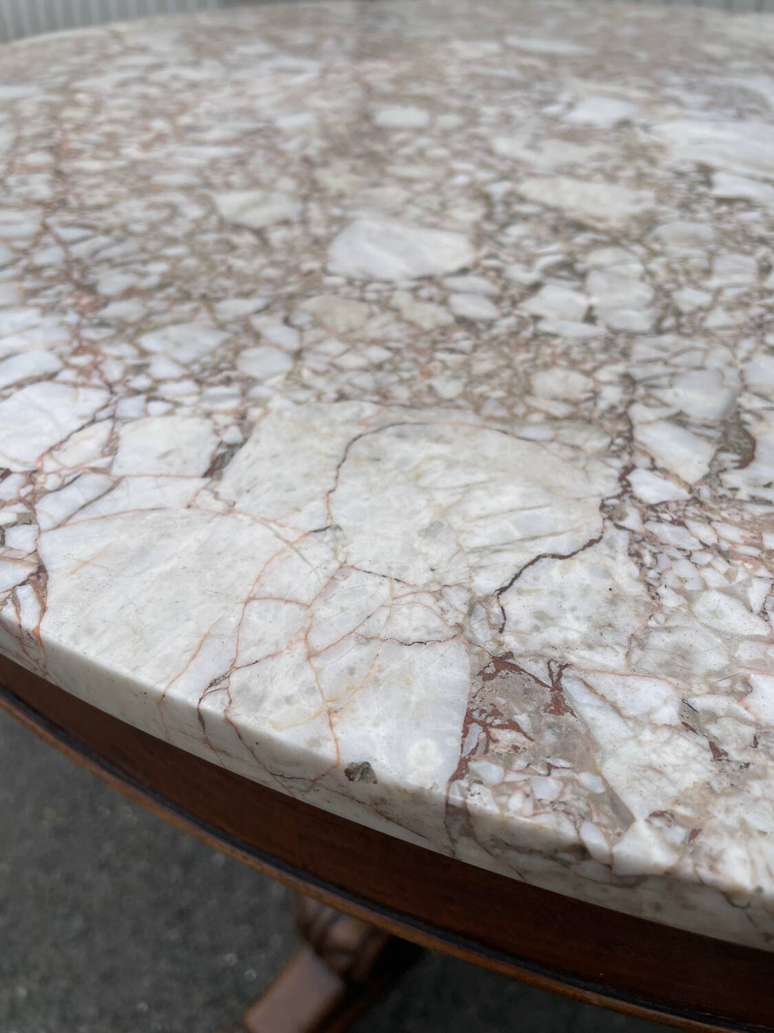 Drum table, 19th century mahogany pedestal table