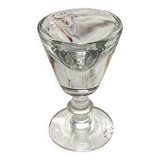 Verre à liqueur à pied bistrot français ancien fin du XIXe siècle