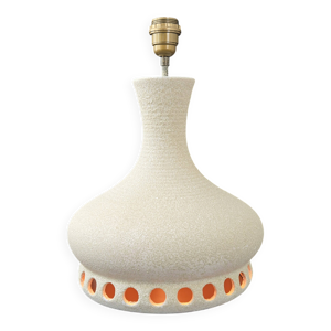 Lampe vintage 1970 émaillage - orange