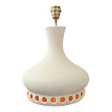 Vintage 1970s orange enamel lamp