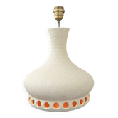 Vintage 1970s orange enamel lamp