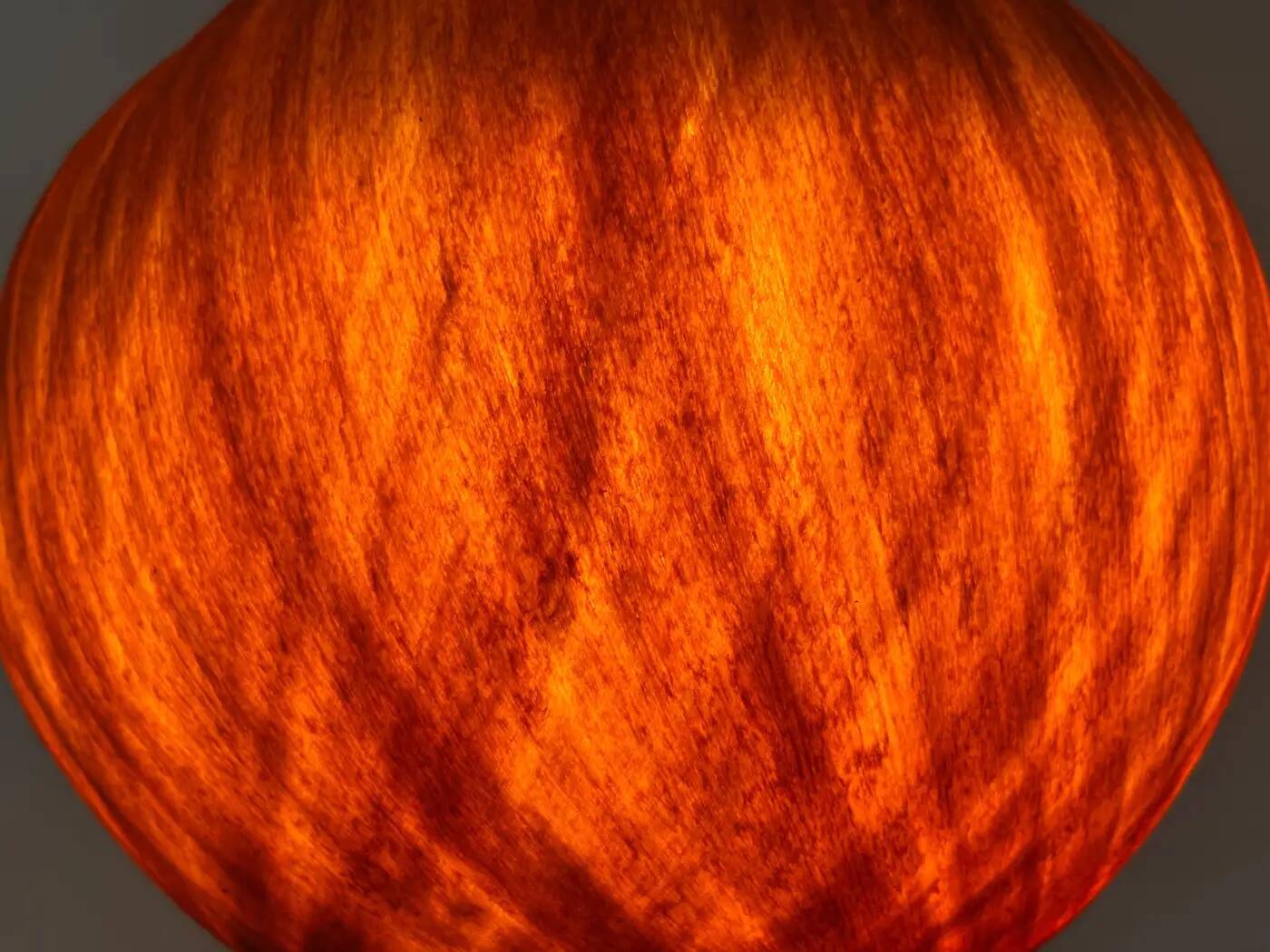 Beautiful design midcentury cocoon resin pendant, 1950s