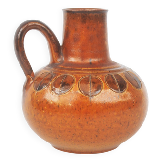 Gerhard Bauer Design Hand painted ceramic jug or vase