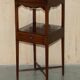 Georgian hardwood washstand with J & MP Bell ceramic bowl.