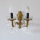 Bronze wall lamp with grapevines