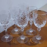 Very Nice Set of 6 Deauville Aperitif Glasses in Bleikristall Crystal