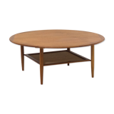 Vintage round teak coffee table