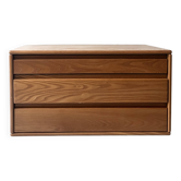 3-drawer chest of drawers in solid elm wood, Regain house