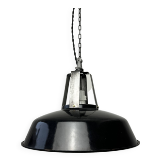 Old mazda enamelled industrial pendant 34.5 cm