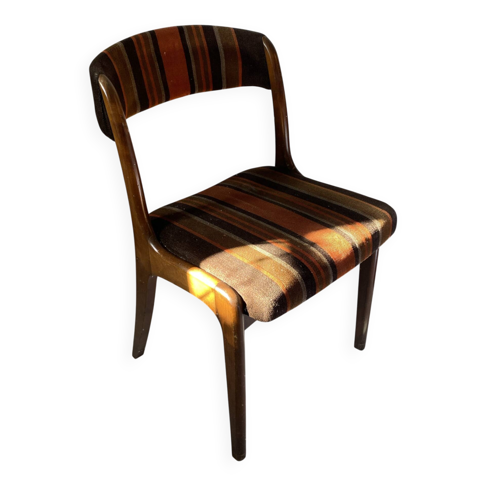 Fauteuil Baumann laine et bois