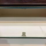 19th century mahogany cardboard box with writing desk