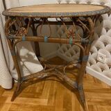 oval rattan table