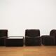 Armchairs Emmetre with Table by Guido Fareschini for Mariani, 1970s, Set of 4