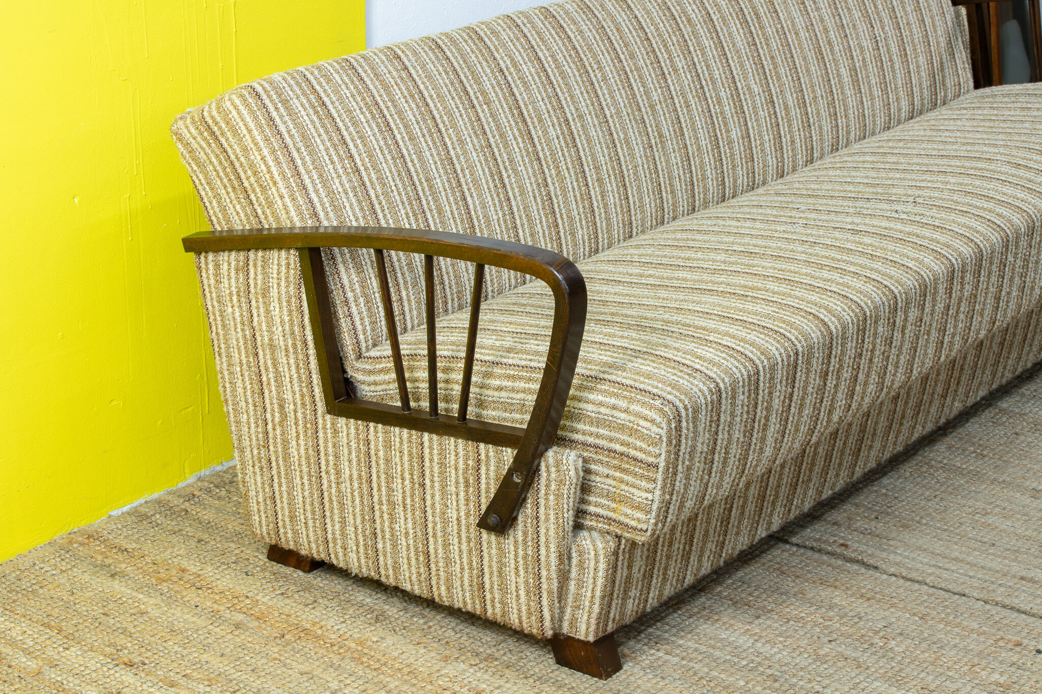 Vintage Scandinavian Sofa – 202 cm