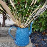 Blue enamelled sheet metal coffee maker