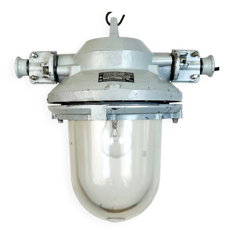 Grey Industrial Cast Aluminium Explosion Proof Light, 1970s