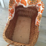 Rattan doll's pram