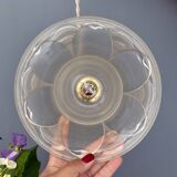 Vintage glass flower pattern lampshade pendant light