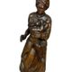 French School of the 17th century: a very large sculpture depicting a maternity.