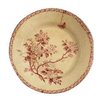 Gien opaque porcelain plate