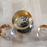 3 vases plaqués or