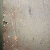 Antique full-length wall mirror in carved wood