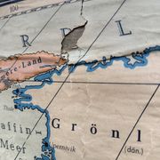 Karl Wenschow German 1950’s Very Large Canvas Map