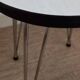 Vintage “SIF” round stool in formica and Eiffel legs.
