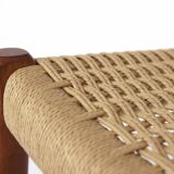 1 des 3 chaises Niels Moller, modèle 77, teck, vintage des années 1950