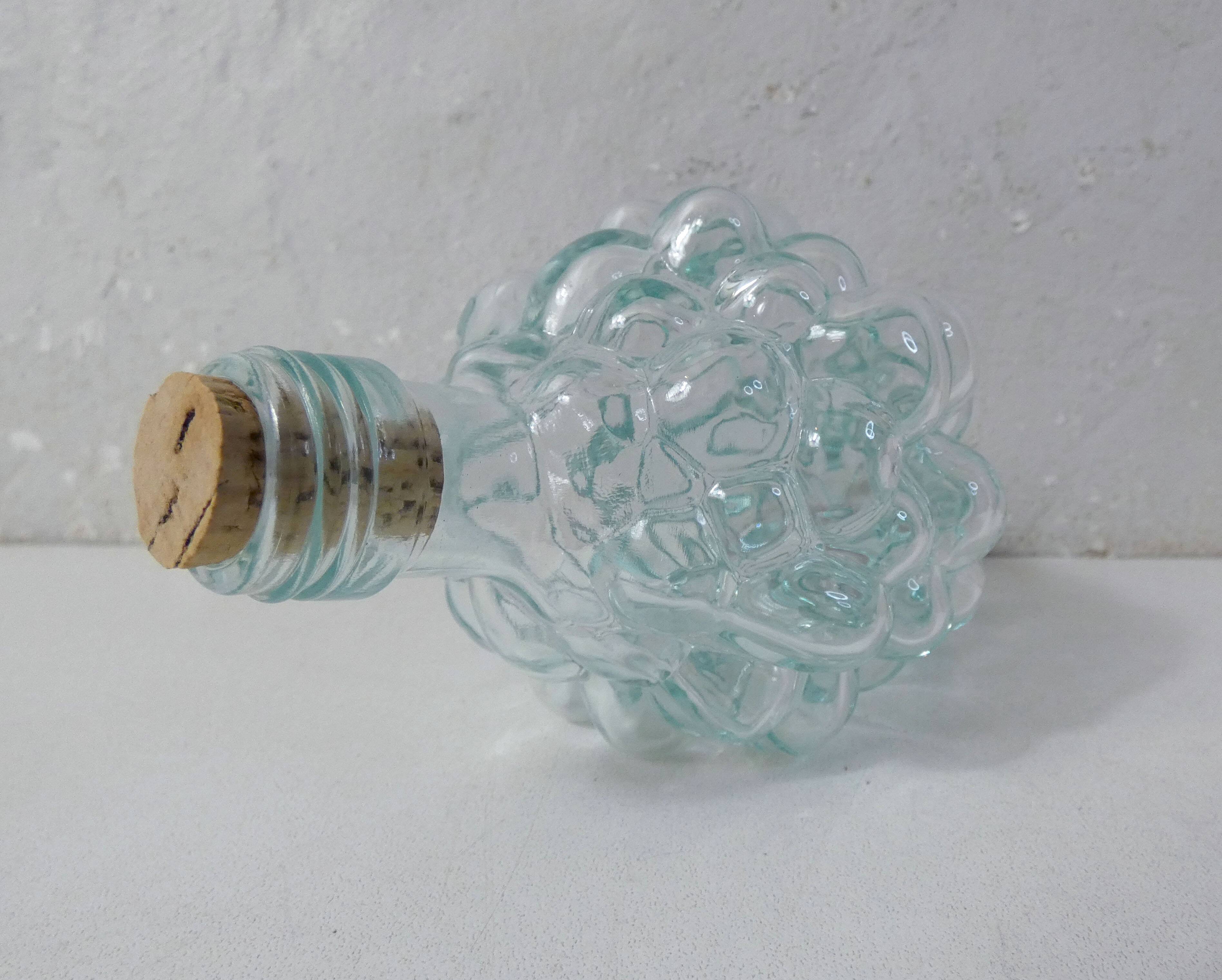 pressed glass bottle bunch of grapes