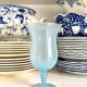 Sky blue opaline vase