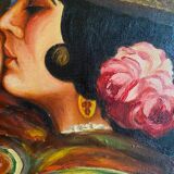 Tableau "Maternité" cf. Muraliste signé G. Büchi 1927