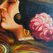 Tableau "Maternité" cf. Muraliste signé G. Büchi 1927