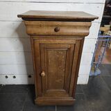Louis Philippe style bedside table in solid oak