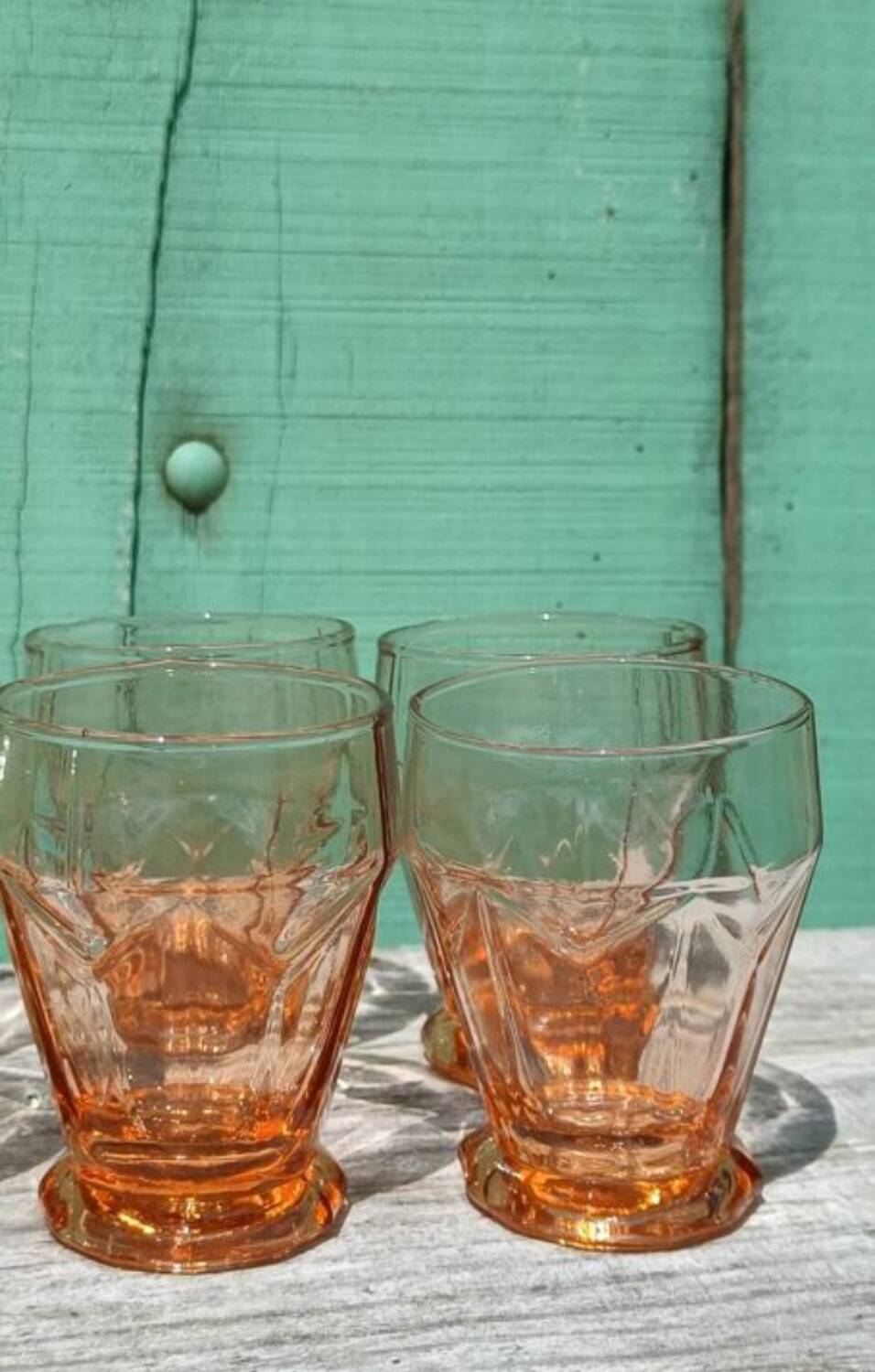 Art Deco Pink Glasses