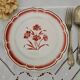 6 old flat plates mismatched in earthenware