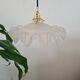 Vintage frosted glass lampshade pendant light