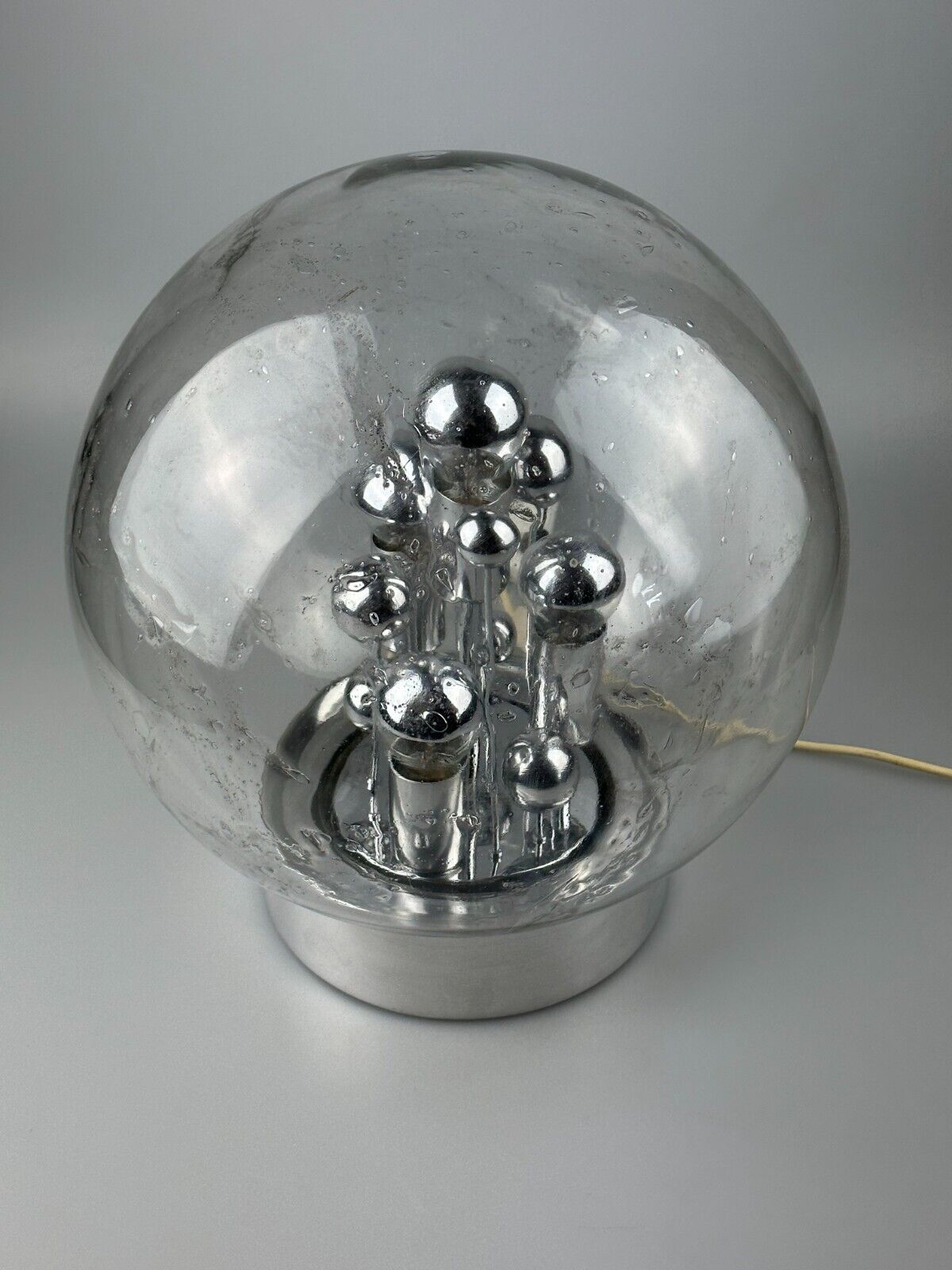 60s 70s table lamp ball lamp Doria "Big Ball" glass space age design