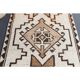 Vintage Turkish Oushak handmade wool cotton white runner rug  91x340