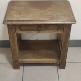 Solid wood bedside table