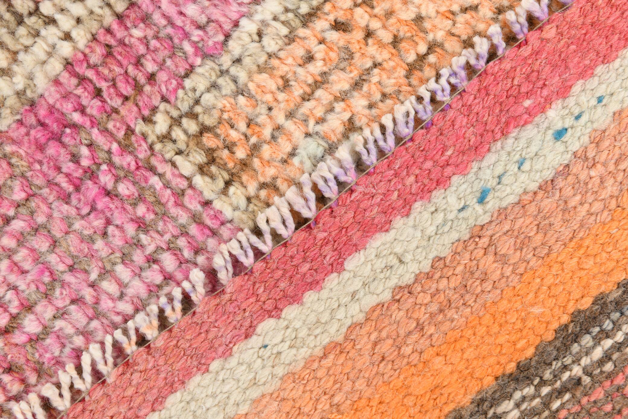 Tapis coureur vintage turc pastel rose 3x10, 97x310 cm