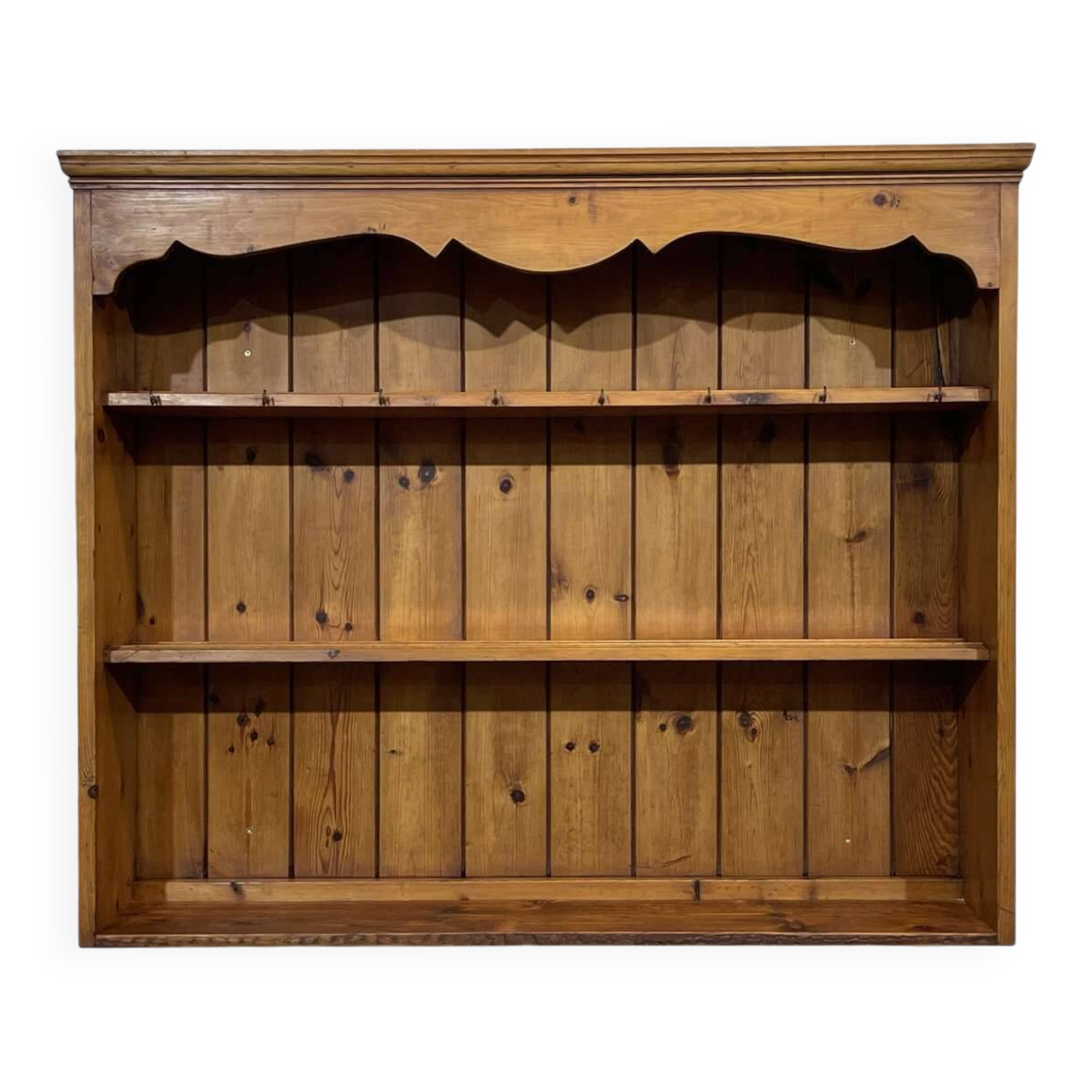 1950s English pine shelf