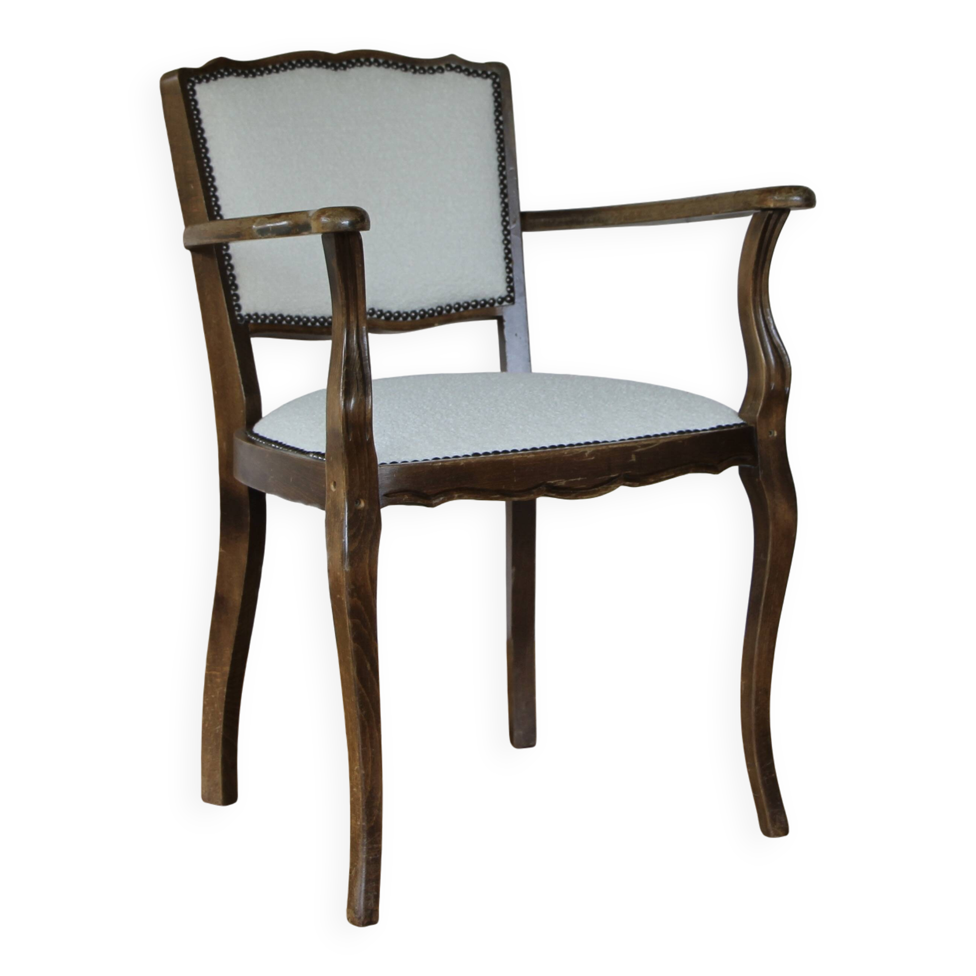 1950s bridge-style armchair