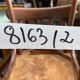 Paire de chaises de café bois courbé vintage 60s