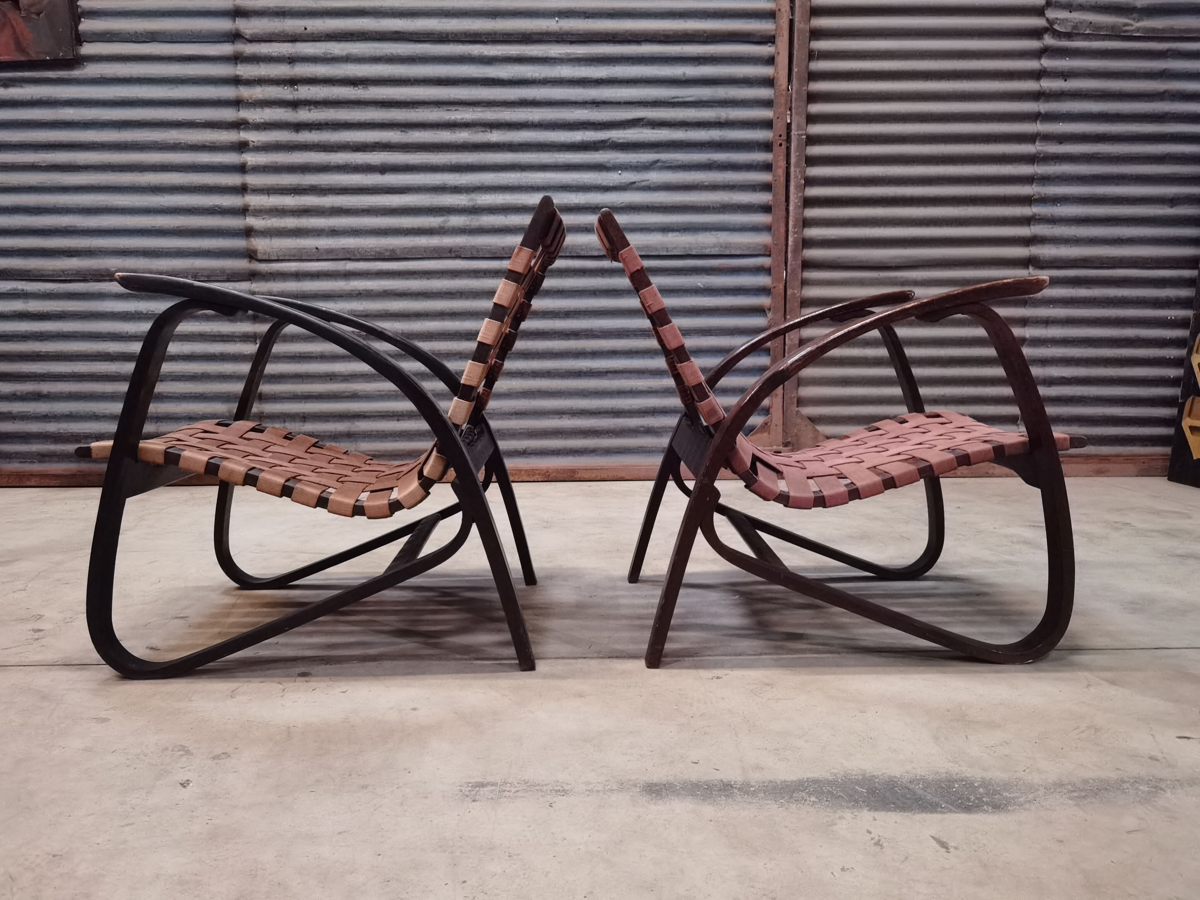 Pair of Jan Vanek armchairs for Up Zavody 1930